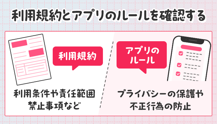 アプリのルールを確認する
