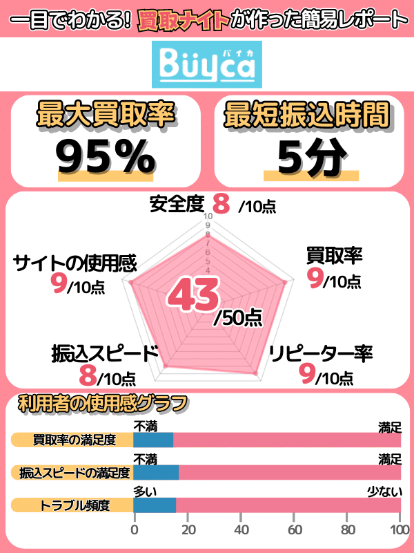 買取ナイトの運営者による「買取バイカ」の評価レポート