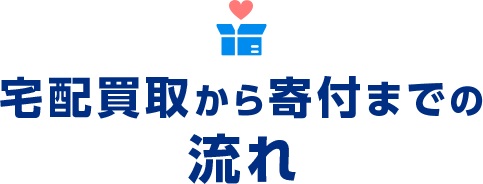 宅配買取から寄付までの流れ