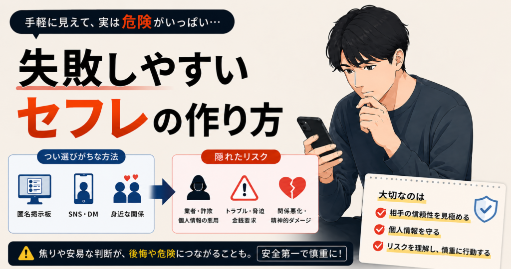 失敗しやすいセフレの作り方