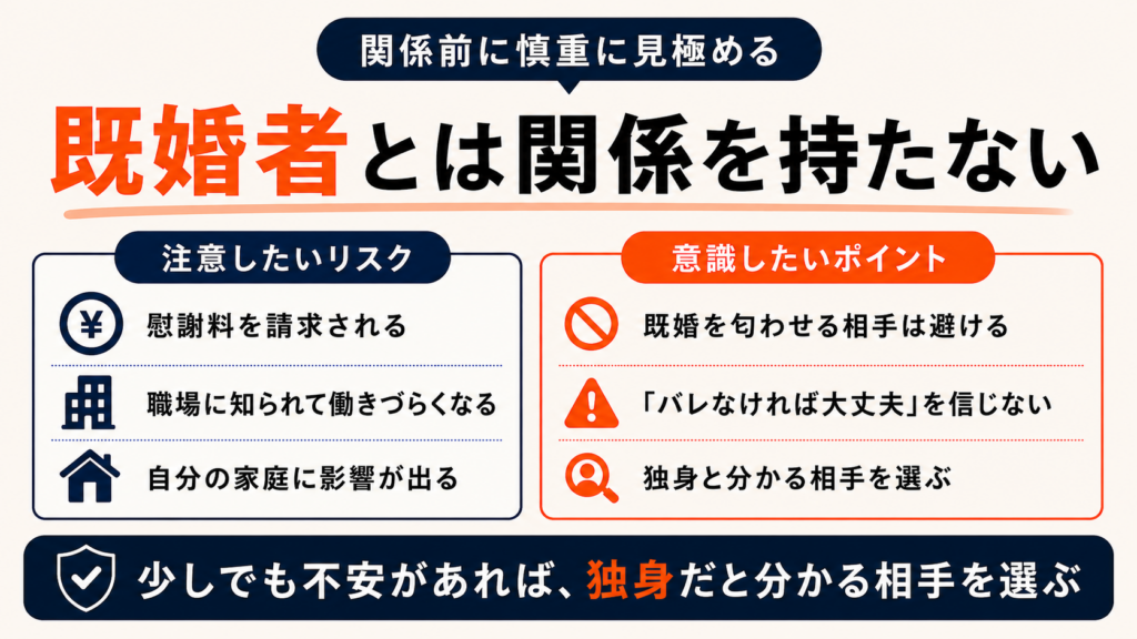 既婚者とは会わない