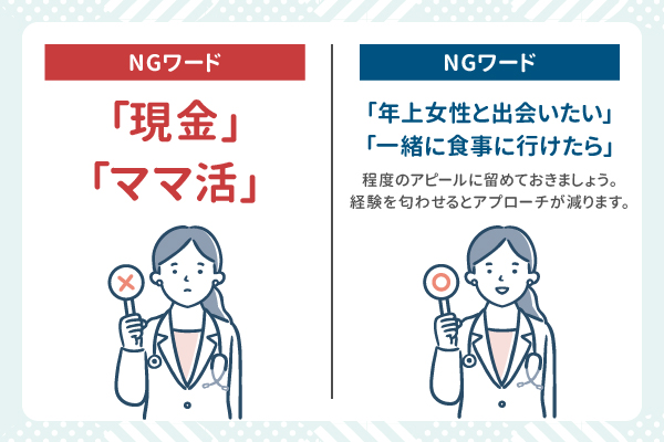 ママ活アプリのNGワード