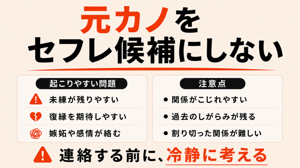 元カノをセフレ候補にしない