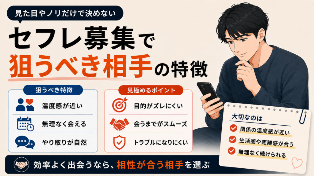 セフレ募集でねらい目の相手