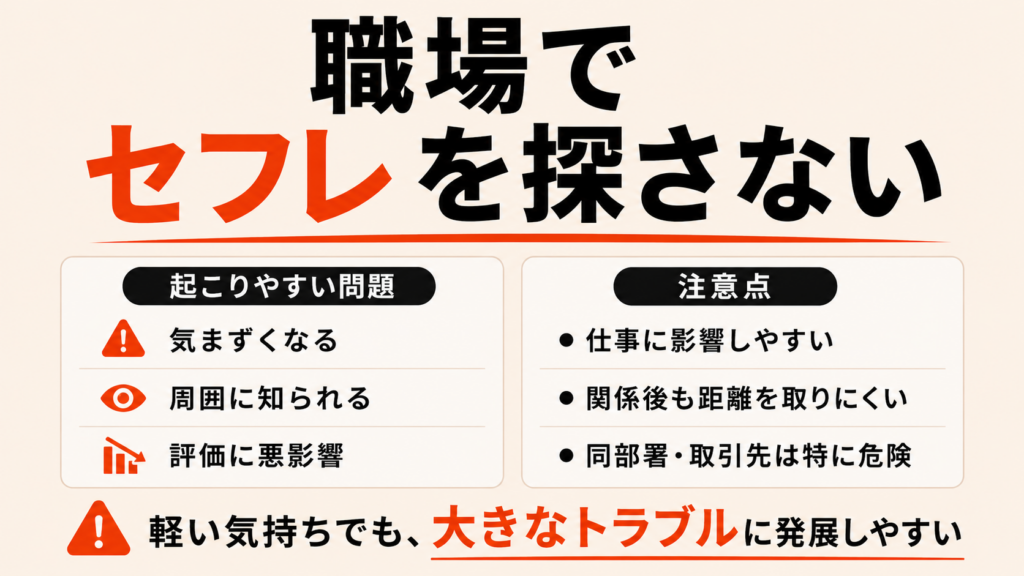 職場でセフレを作らない