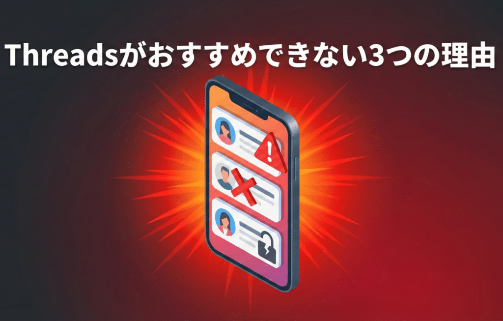 Threadsで出会いを探すのがおすすめできない3つの理由