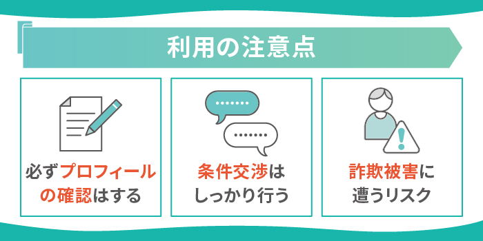 ペイターズの注意点