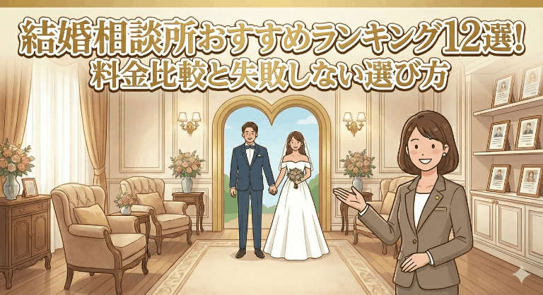 結婚相談所おすすめランキング12選!料金比較と失敗しない選び方【2026年最新】