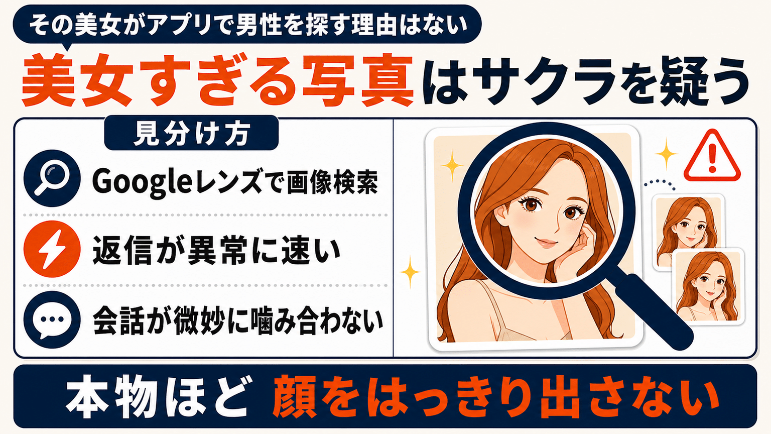 芸能人級の美女すぎる写真はサクラ