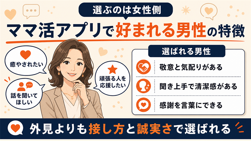 ママ活アプリで好まれる男性の特徴