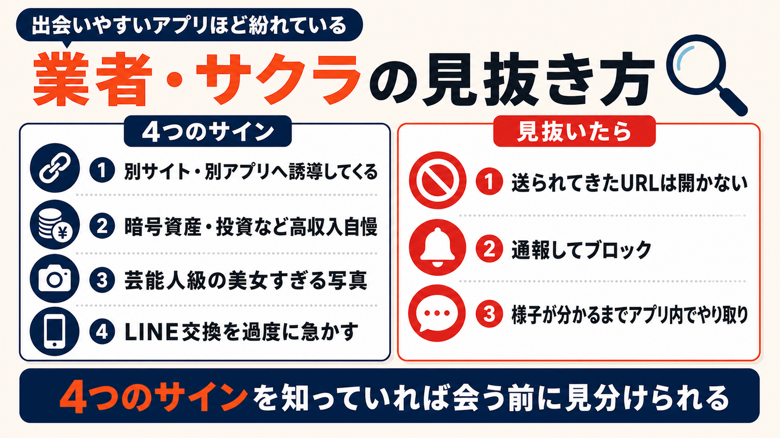 ヤリモクアプリにも潜む業者・サクラの見抜き方