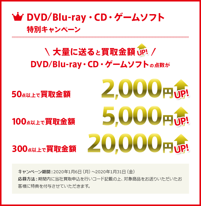 1月限定!1ヶ月間のみのキャンペーン