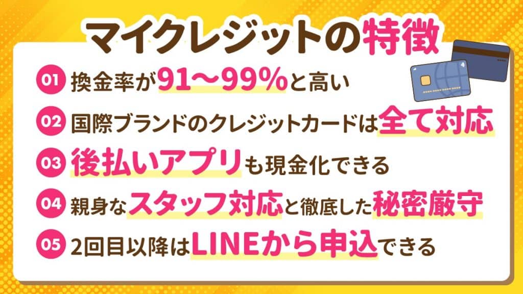 マイクレジットの特徴