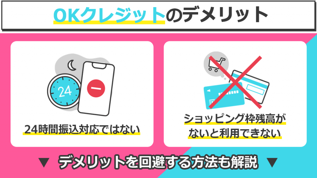 OKクレジットで現金化するデメリット