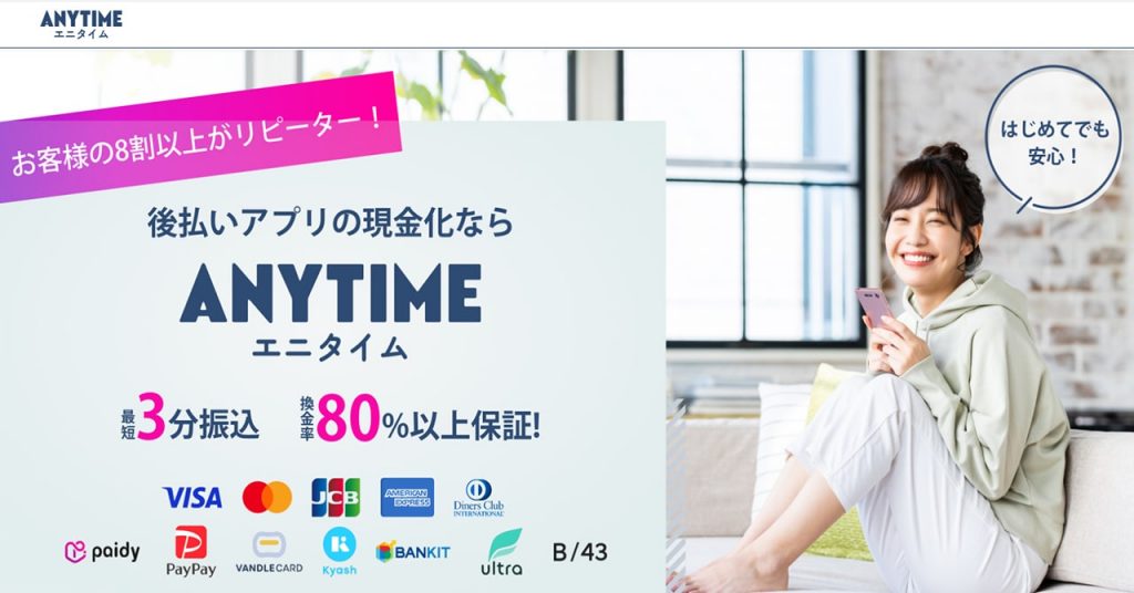 エニタイムのスクリーンショット