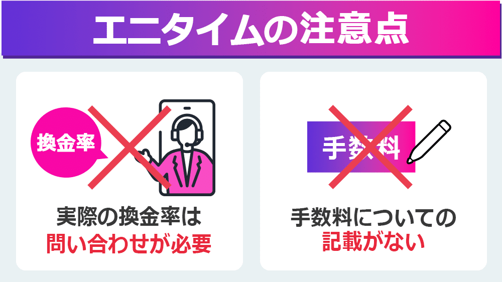 エニタイムを利用するときの注意点